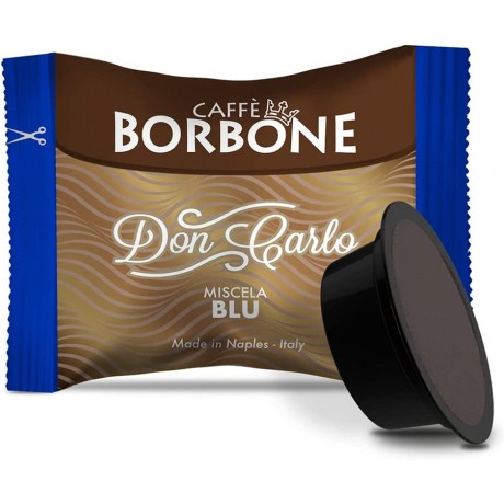 Caffè Borbone Don Carlo, Miscela Blu 100 Capsule, Lavazza A Modo Mio