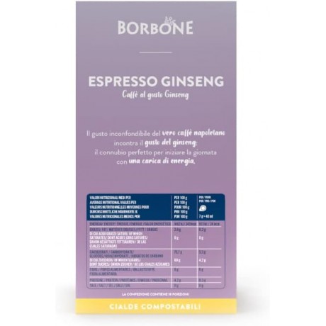 Caffè Borbone Espresso Ginseng - 72 cialde - Sistema ESE
