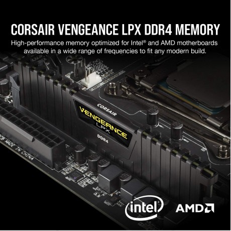 Corsair Modulo memoria Vengeance LPX CMK32GX4M2E3200C16 32 GB DDR4 3200 MHz nero