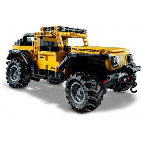 Lego 42122 technic jeep wrangler 4x4, set macchina, modellino suv fuoristrada