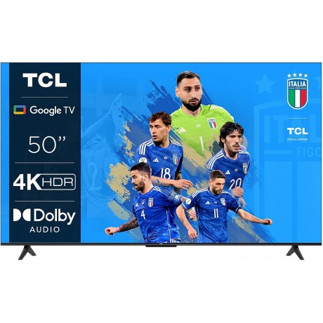 TCL 50P639, TV 50”, 4K HDR, Ultra HD, senza bordi (HDR 10, Google e Alexa)