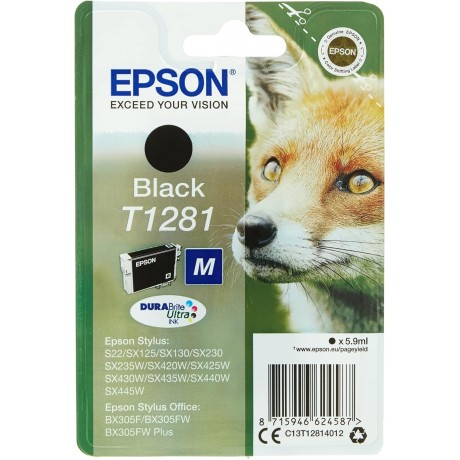 Epson Volpe Serie T1281, Cartuccia colore Nero, DURABrite UltraINK