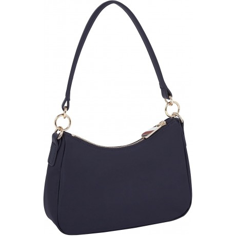Tommy Hilfiger Borsa a Tracolla Poppy, Hobo Donna, Space Blue, One Size